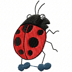 Lady Bugs Embroidery Design 12 Lady Bugs Embroidery Design 12